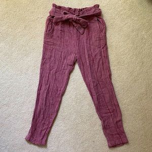 Free People paper bag trousers